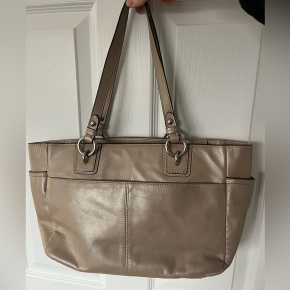 ** SOLD **Leather Coach Bag - Picture 2 of 4